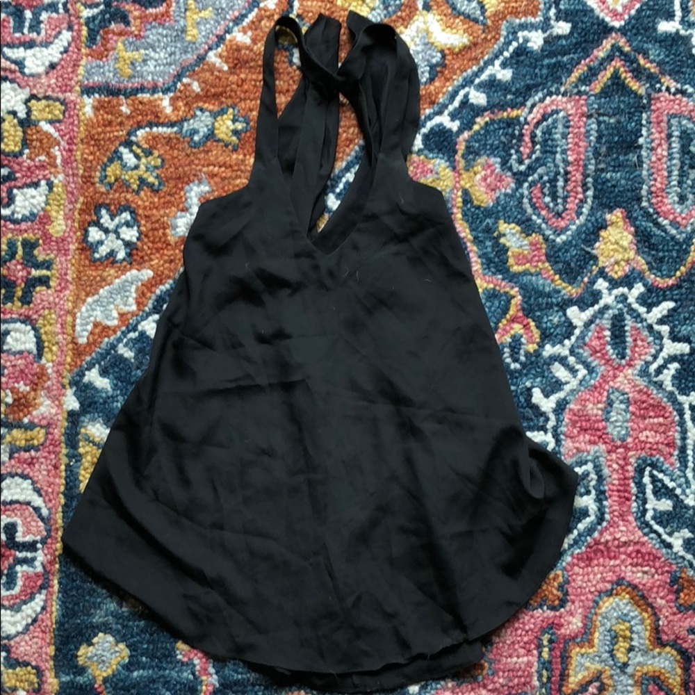 BCBGeneration black open back tank